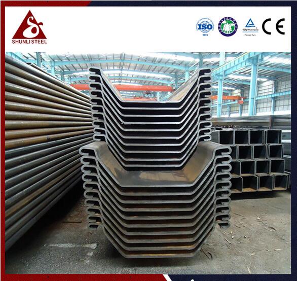 U sheet pile specifications with different types